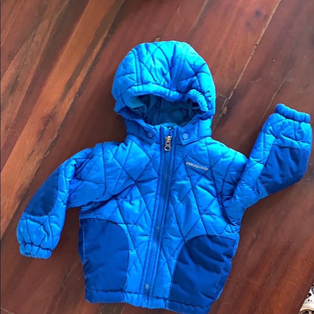 Patagonia baby puffer size 12 m - blue